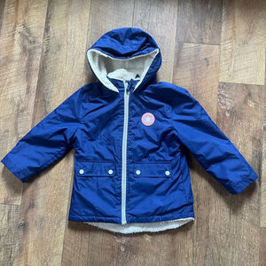 Girls Wippette Blue Hooded Jacket Size 5/6